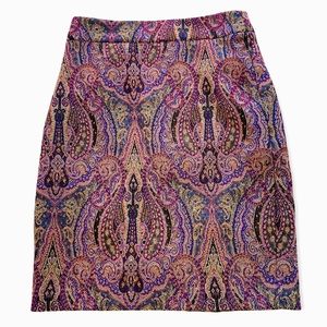 ✦ Ann Taylor ✦ Paisley Pencil Skirt ✦ Size 4